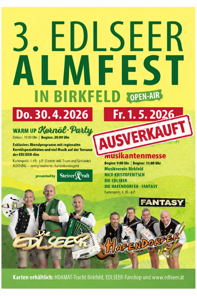 3. EDLSEER Almfest - AUSVERKAUFT