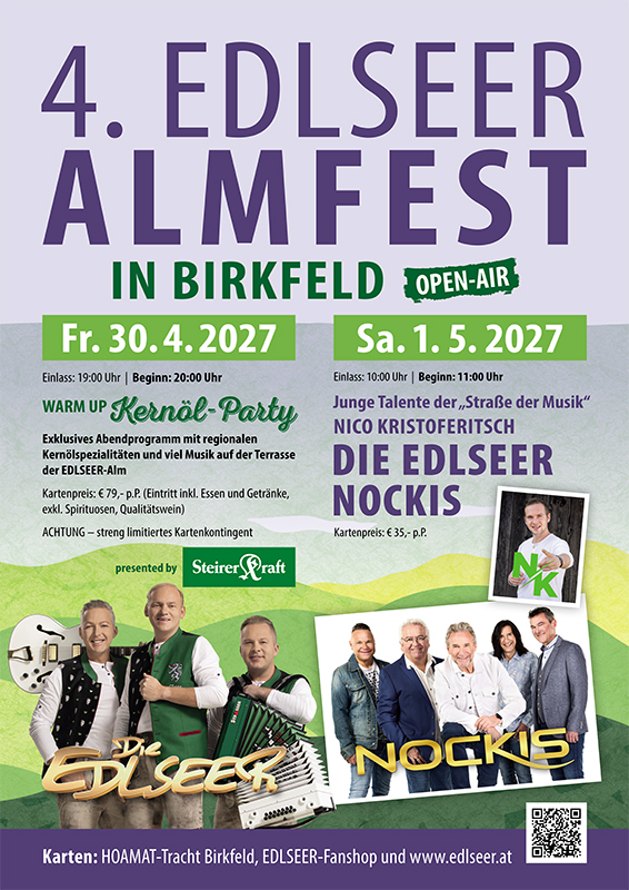 KERNÖLPARTY auf der EDLSEER-Alm